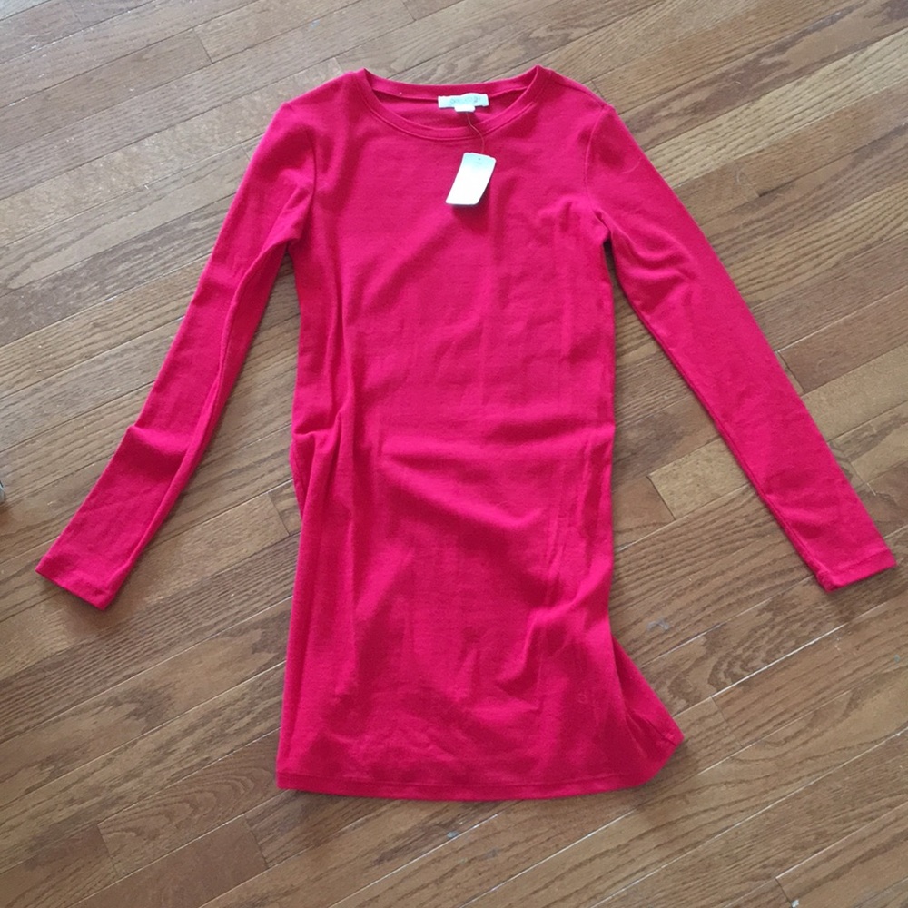 Form fitting little red dress